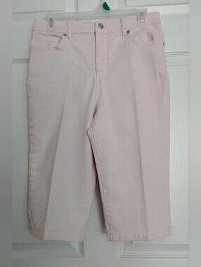 Gloria Vanderbilt Light Pink Women's Capri Pants